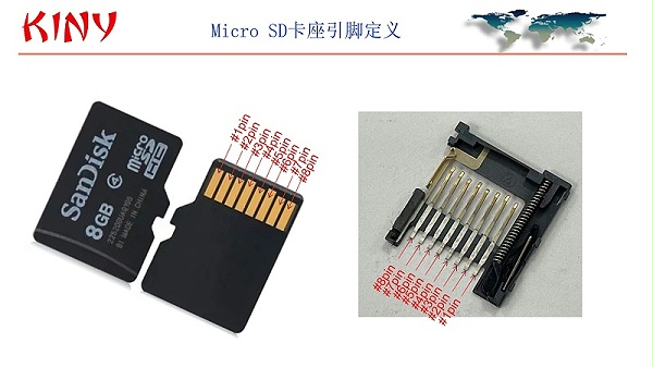 micro SD卡座接口定义